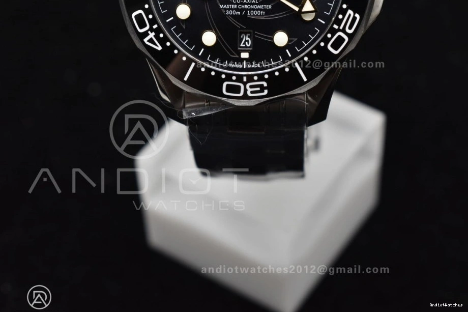 Bracelet Edition SS 1:1 Dial Best Diver James Black VSF 1094 Bond Black 007 A Seamaster On Ceramic Supportive 300M 1025